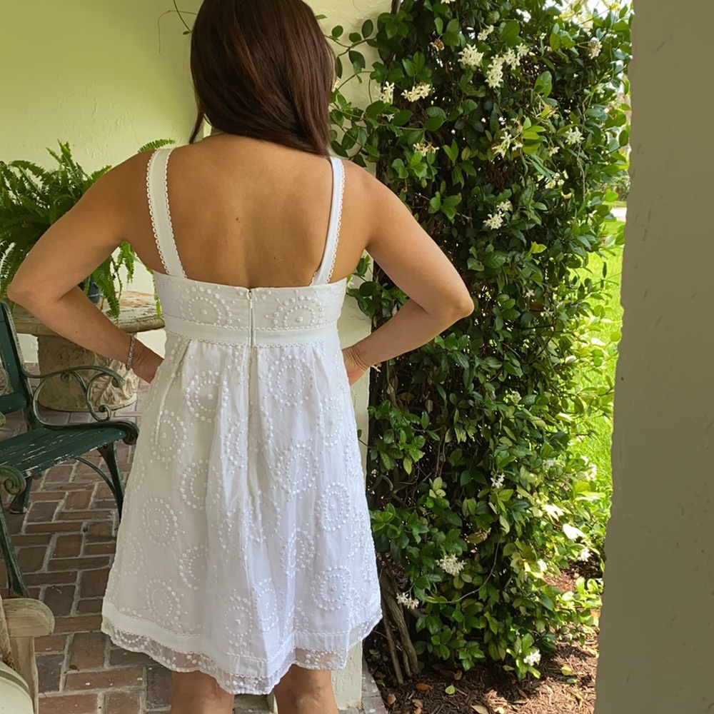 Lilly Pulitzer-wht. empire dress sz. 8 excellent condition - Picture 4 of 15